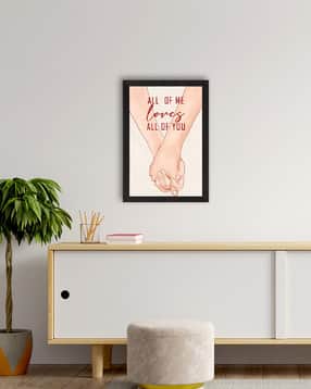 ecraftindia Love Theme Satin Matt Texture Wall Painting-picture-30