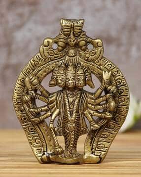 ecraftindia Panchmukhi Lord Hanuman Brass Idol Statue-picture-39