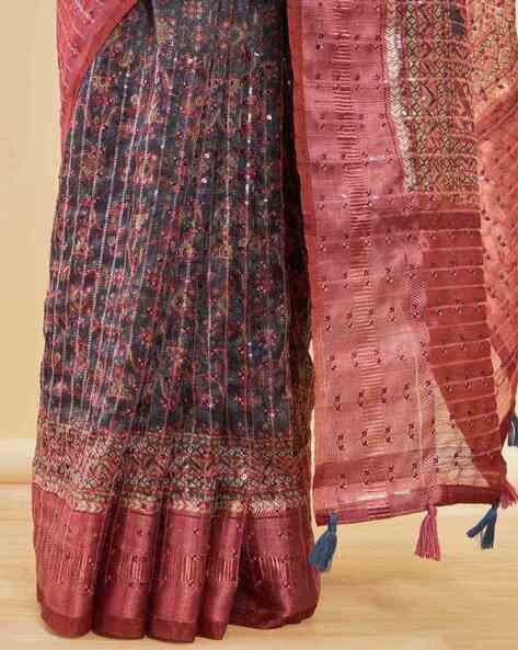 Buy Purple Pink Sarees for Women by SOCH Online