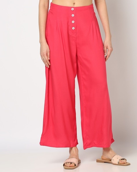 Women High-Rise Relaxed Fit Palazzos Price in India