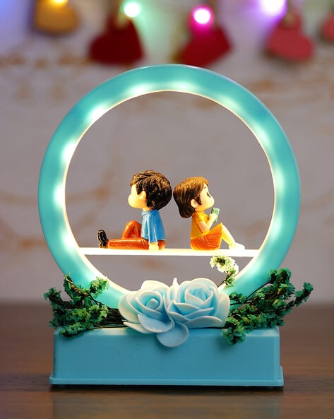 Valentine Special Couple LED Lamp - Multi LED Light - love craft gift