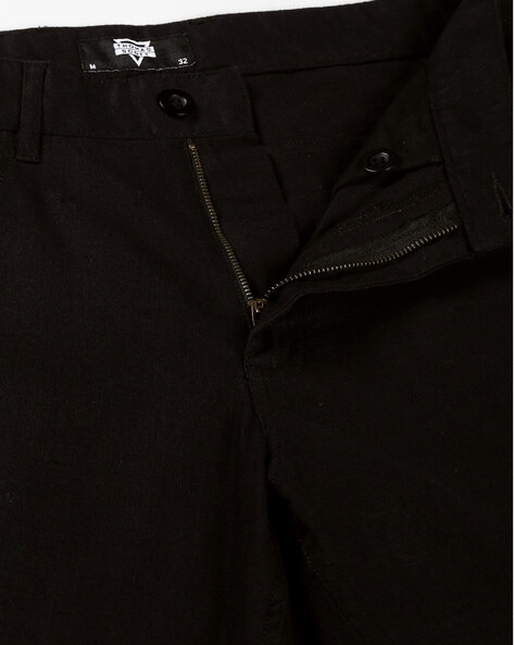 Men Relaxed Fit Cargo Pants with Insert Pockets