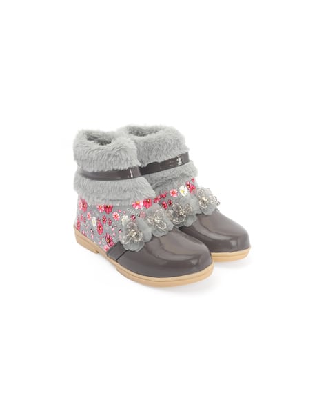 Buy Grey Boots for Girls by FREEPLAY Online