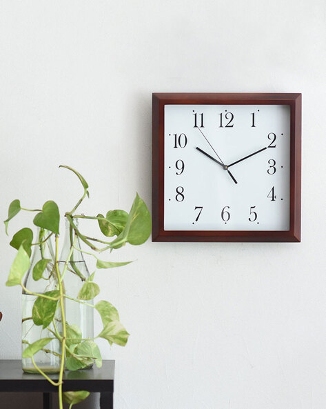 Wooden Wall Clock, MDF Designer Wall Watch, Hanging Home Decor Wall Cl –  VALAMCRAFT