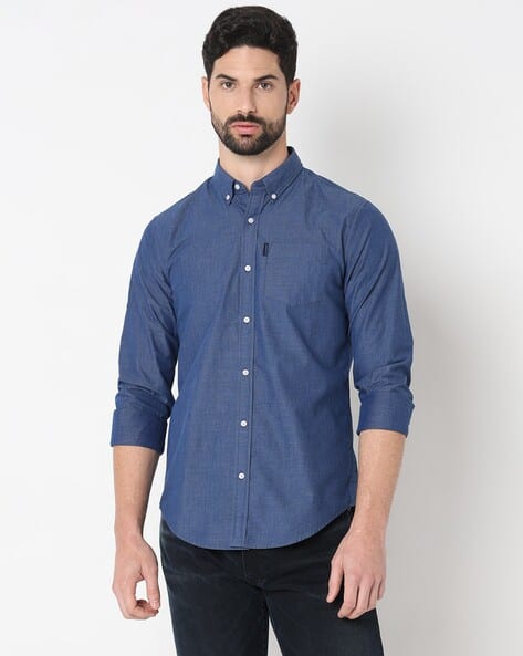 Classic Long-Sleeve Fil-A-Fil Shirt - Technical View