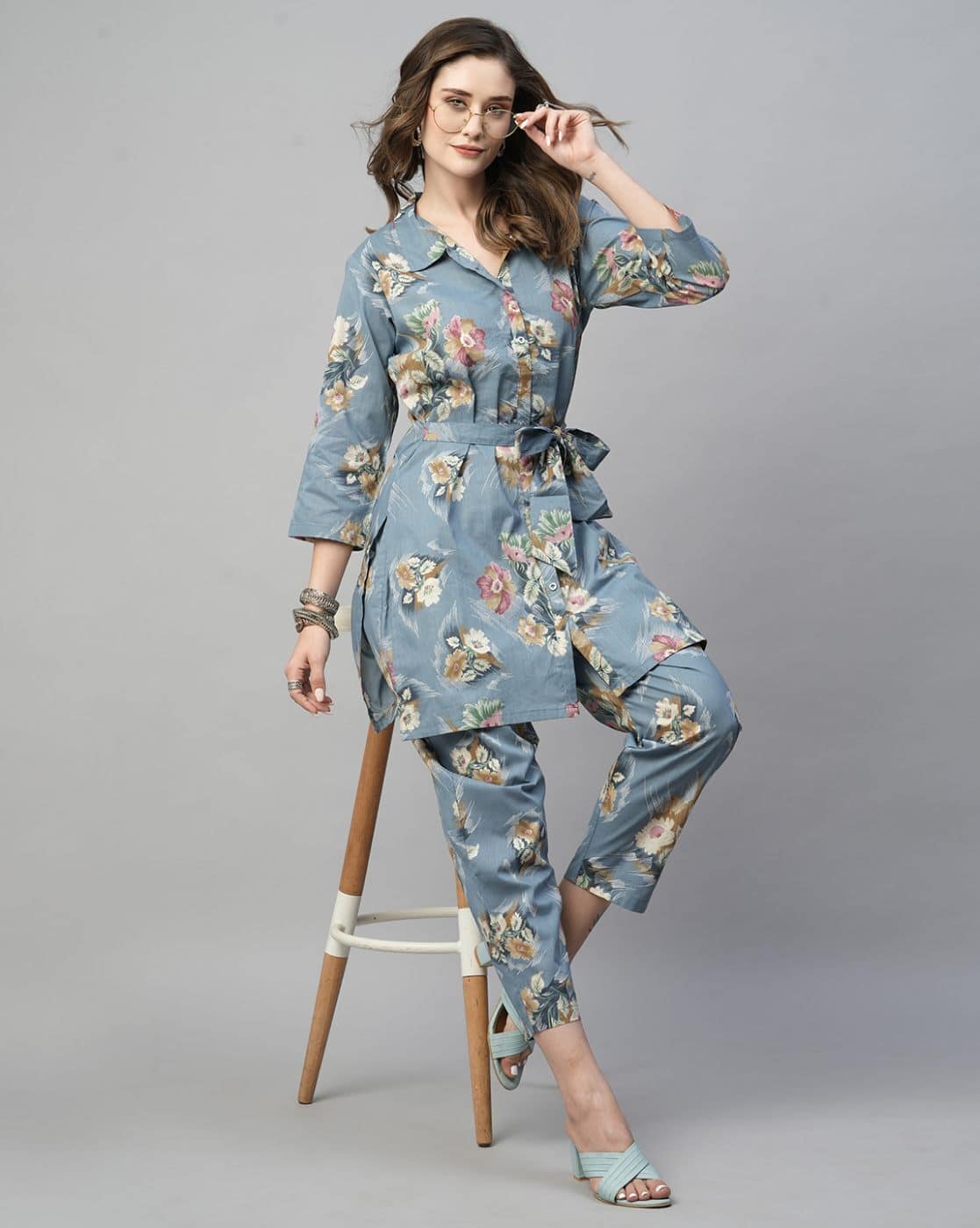 Buy Grey Suit Sets for Women by Kiana House Of Fashion Online