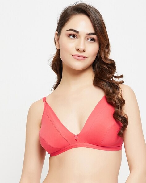 Buy Clovia Pack of 2 T-Shirt Non Padded Wirefree Demicup Bra's Online at  Low Prices in India 