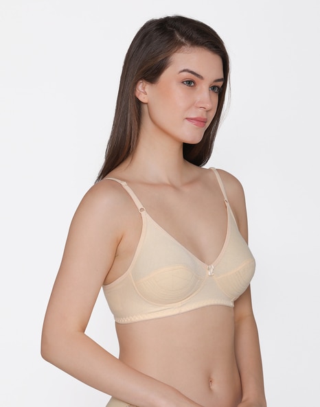 Clovia Non-Padded Non-Wired Full Figure Bra in Nude Colour