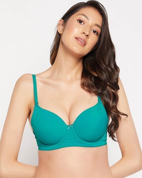 Clovia Polyamide Plunge Bra - Green - Buy Clovia Polyamide Plunge Bra -  Green Online at Best Prices in India on Snapdeal