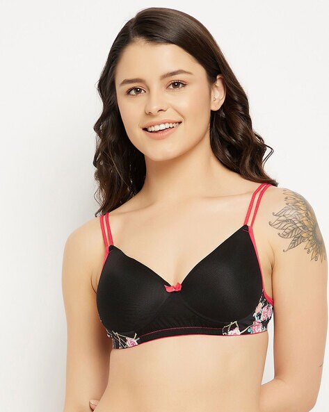 Buy Level 2 Push-Up Underwired Bra in Black- Lace Online India, Best  Prices, COD - Clovia - BR1966P13