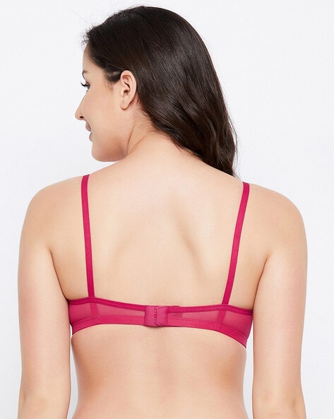 Buy Clovia Padded Non-Wired Medium Coverage Backless Bra - Pink at Rs.1199  online