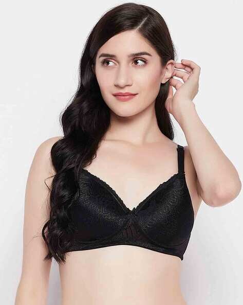 Da Intimo Black Solid Non Wired Medium Lightly Padded Bralette Bra  8300587.htm - Buy Da Intimo Black Solid Non Wired Medium Lightly Padded  Bralette Bra 8300587.htm online in India