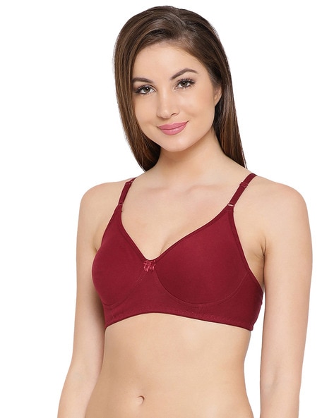 Cotton Sports Ladies Pink Padded Bra, Size: 30A, Plain at Rs 100