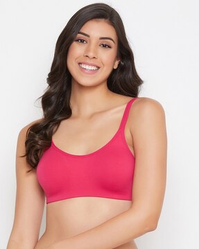 Printed Padded Full-Coverage Non-Wired T-Shirt Bra