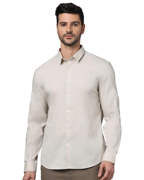 Celio Solid Slim Fit Shirt