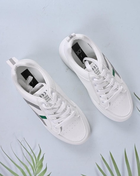 Jove Women Round-Toe Lace-Up Sneakers