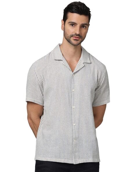 Celio Men Striped Regular Fit Shirt