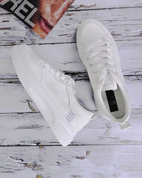 Jove Women Round-Toe Lace-Up Sneakers