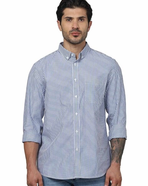 Celio Men Striped Regular Fit Shirt