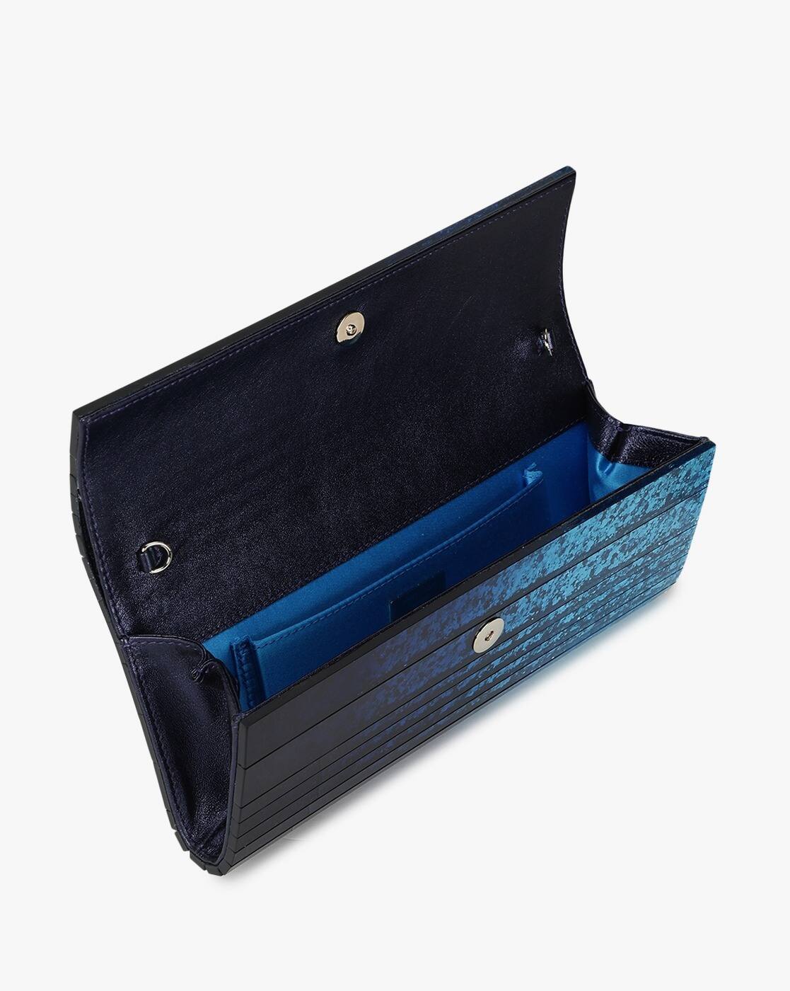 Buy Jimmy Choo Sweetie Dgrad Glitter Clutch Bag | Blue Color Women