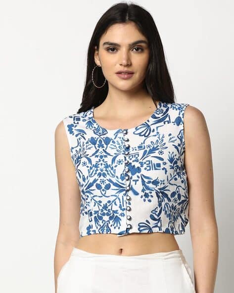 ajio slip crop tops
