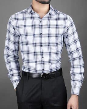eyebogler Spread Collar Shirt with Full Sleeves-picture-13