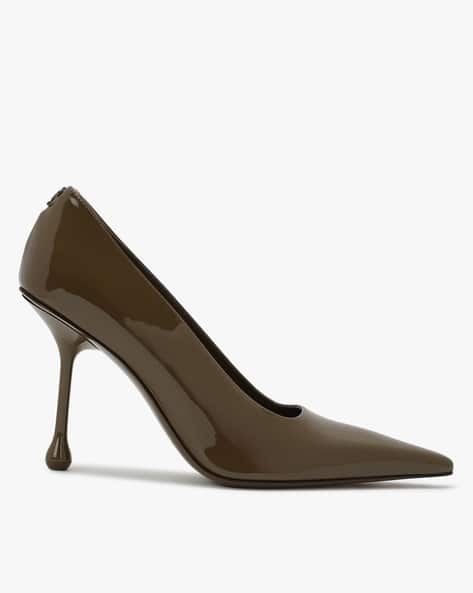 Buy Jimmy Choo Ixia 95 Leather Pumps | Capper Green Color Women