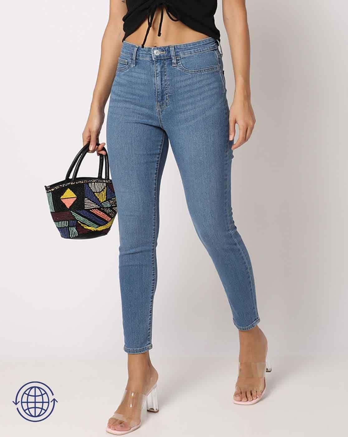 Women Mid-Wash Skinny Fit High-Rise Jeans