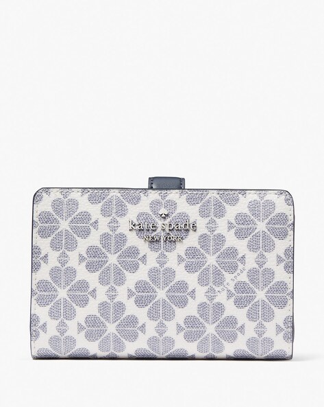 Buy KATE SPADE Spade Flower Medium Compact Bi Fold Wallet Blue Color Women AJIO LUXE
