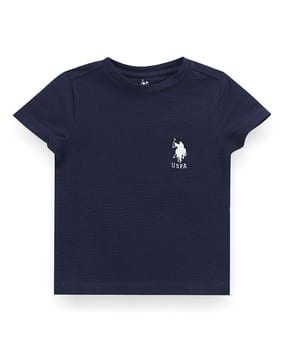 u.s. polo assn. Boys Regular Fit Round-Neck T-Shirt with Logo Print-picture-19