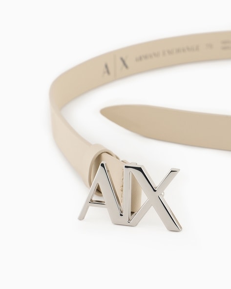 Armani exchange belt white hotsell