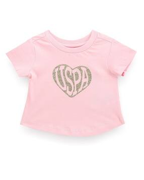 u.s. polo assn. Girls Embellished Regular Fit Round-Neck T-Shirt-picture-53