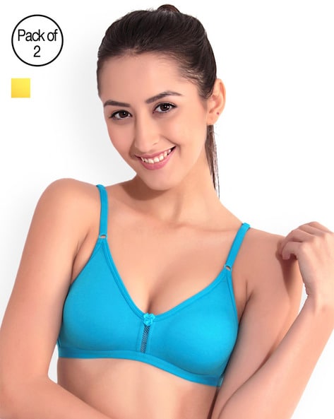 Pack of 2 Non-Padded Non-Wired T-shirt Bras