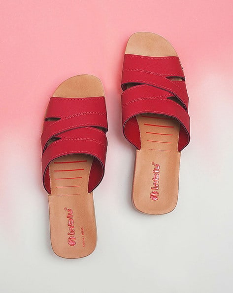 Buy Red Flip Flop Slippers for Women by INBLU Online