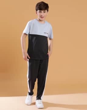 li'l tomatoes Colourblock T-Shirt & Shorts Nightsuit Set-picture-36