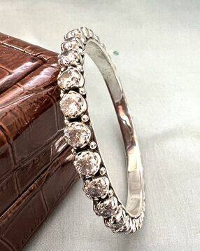 arte Women Sterling Silver Stone-Studded Bangle-picture-53