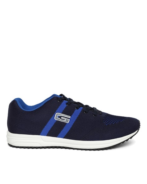 GOLDSTAR Men Knitted Walking Sports Shoes with Lace Fastening