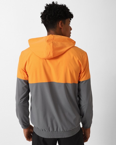 Grey and orange jacket hotsell