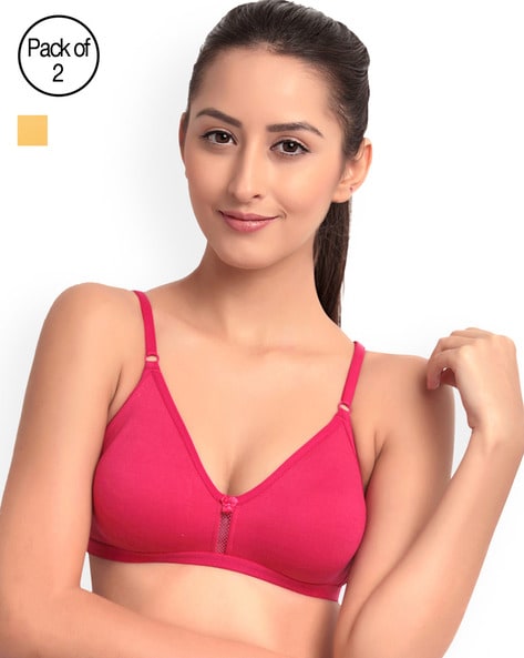 Pack of 3 Full Coverage Non-Padded Sports Bras