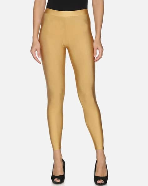 Buy Gold Leggings for Women by Twin Birds Online