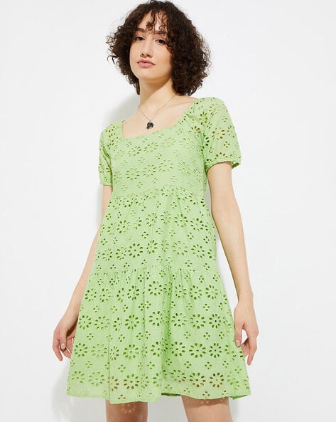 Buy Sage Green Dresses for Women by MAX Online | Ajio.com