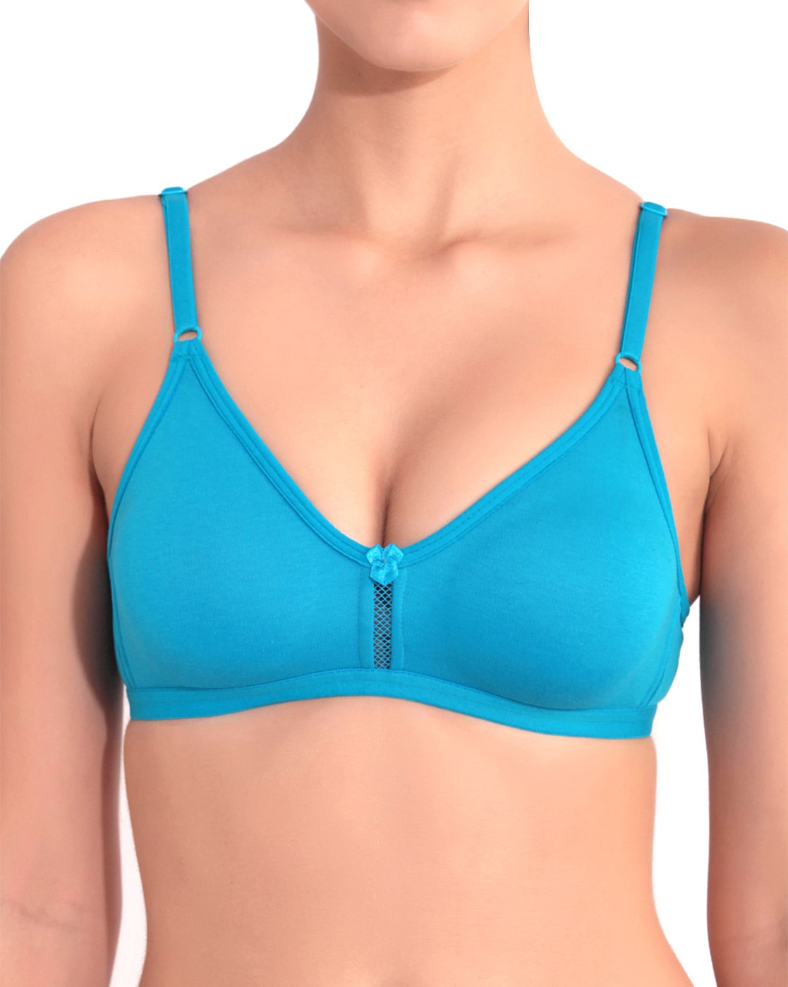 Buy Floret Pack Of 3 Solid T Shirt Bra - Multi-Color online