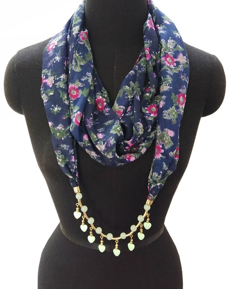 Women Floral Print Wrap Scarf Price in India