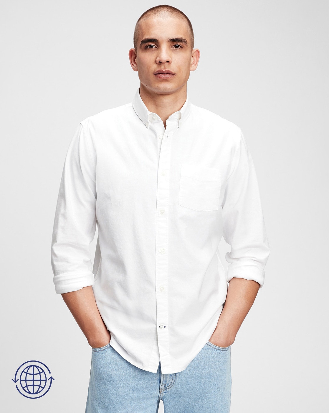 Oxford Shirt with Patch Pocket