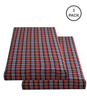 urbanarts Pack of 3 Checked Mattress Protectors-picture-25