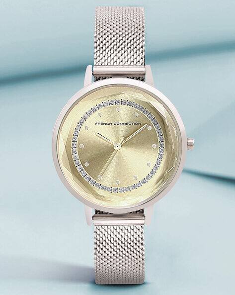 French Connection Women Yellow Dial Analogue Watch - FCC02SM