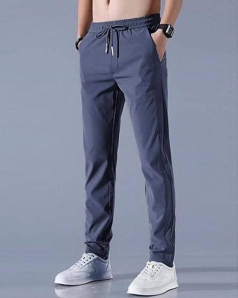 Buy Navy Blue Track Pants for Men by UNITED COLORS OF BENETTON Online | Ajio .com