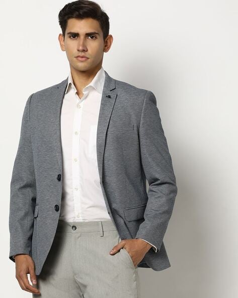 Buy Grey Blazers Waistcoats for Men by NETPLAY Online Ajio