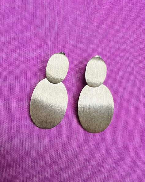 Arte Women Sterling Silver Italian Drop Earrings