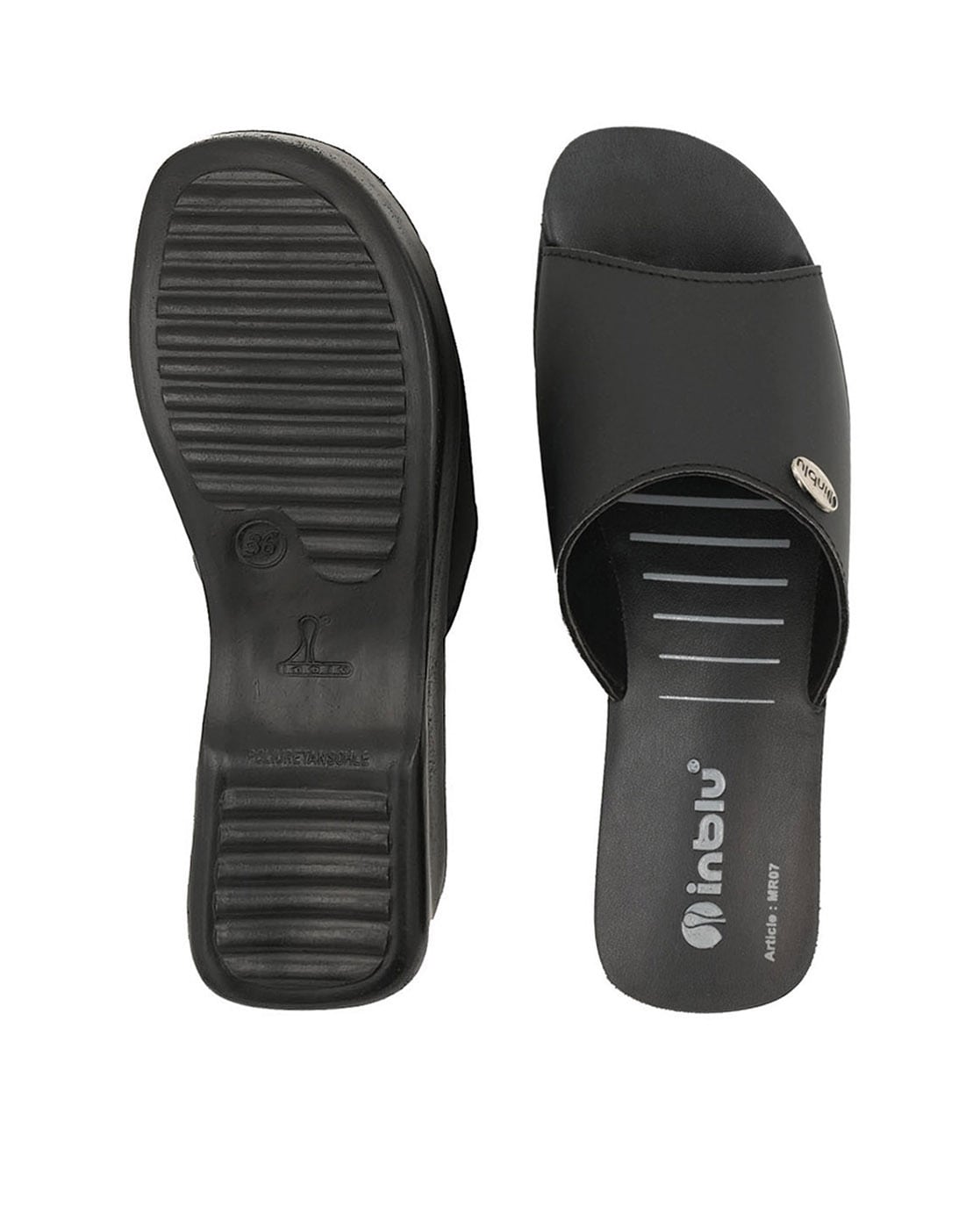 inblu Stylish Fashion Sandal/Slipper for Women | Comfortable | Lightweight  | Anti Skid | Casual Office Footwear (9116_BROWN_37) : Amazon.in: Fashion